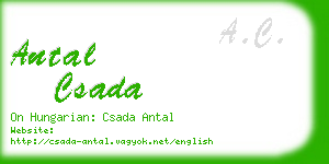 antal csada business card